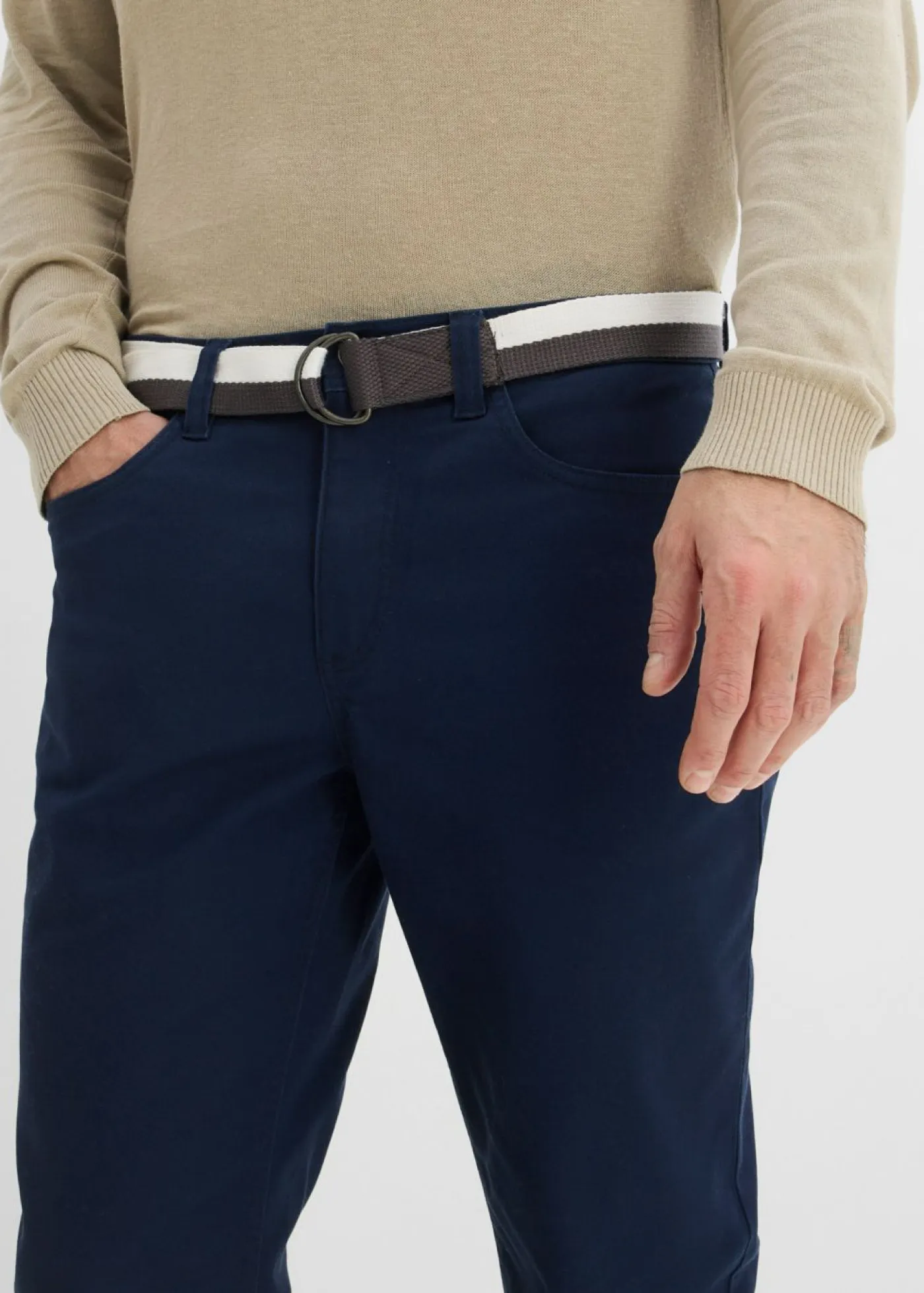 bonprix bonprix Básicos En Rebajas|Pantalones>Pantalón elástico Azul marino