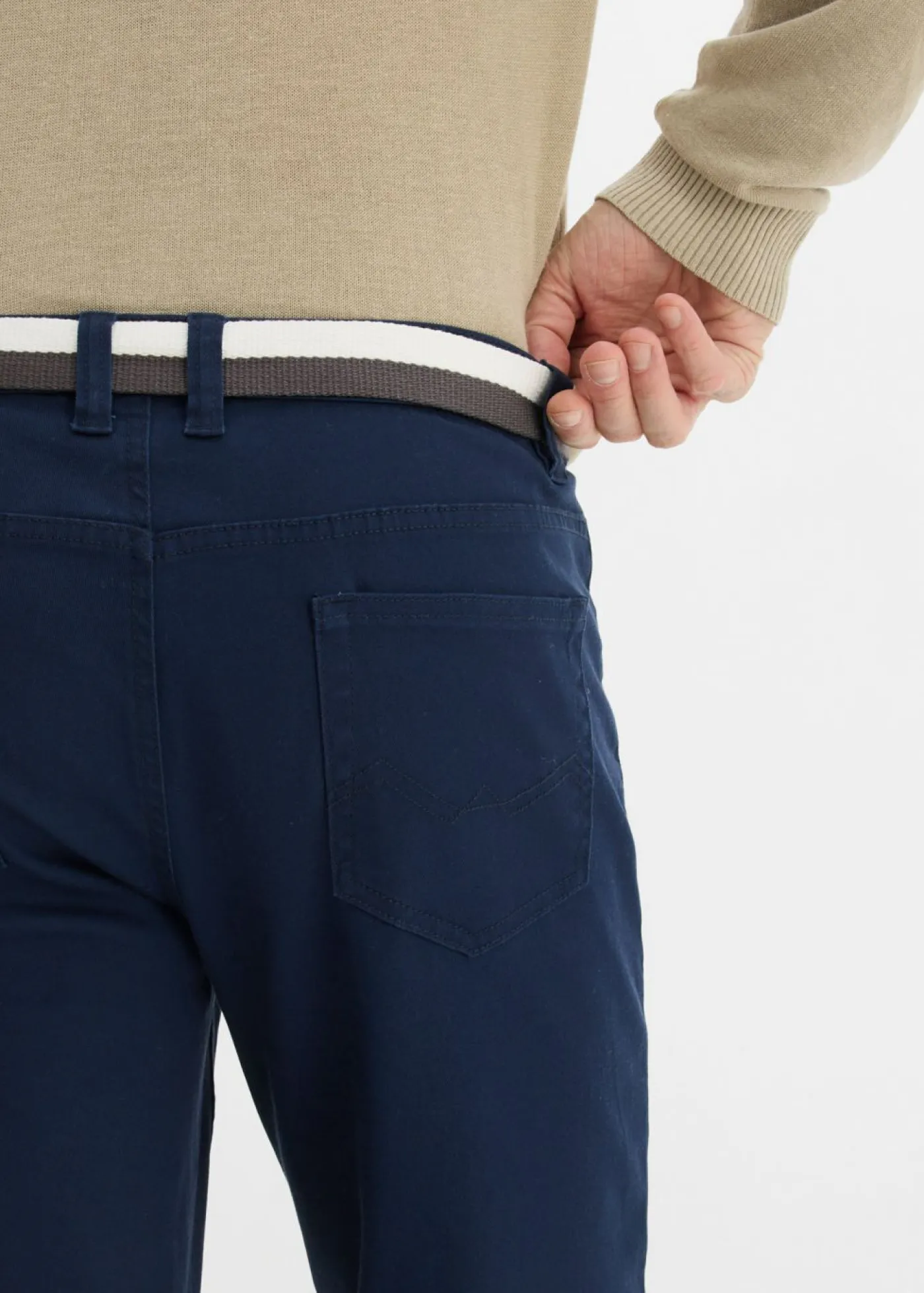 bonprix bonprix Básicos En Rebajas|Pantalones>Pantalón elástico Azul marino