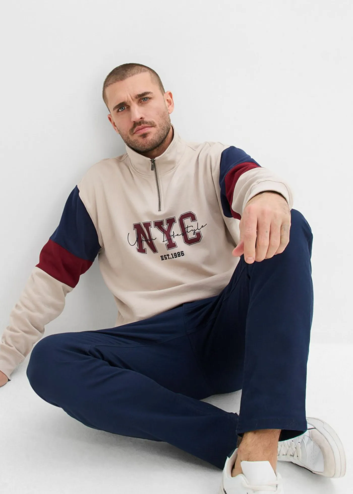 bonprix bonprix Básicos En Rebajas|Pantalones>Pantalón elástico Azul marino