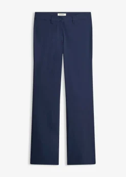 bonprix bonprix Pantalones|Tallas Pequeñas>Pantalón elástico, bootcut Azul marino