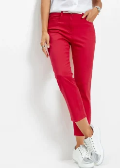 bonprix bonprix Pantalones>Pantalón elástico capri Granate