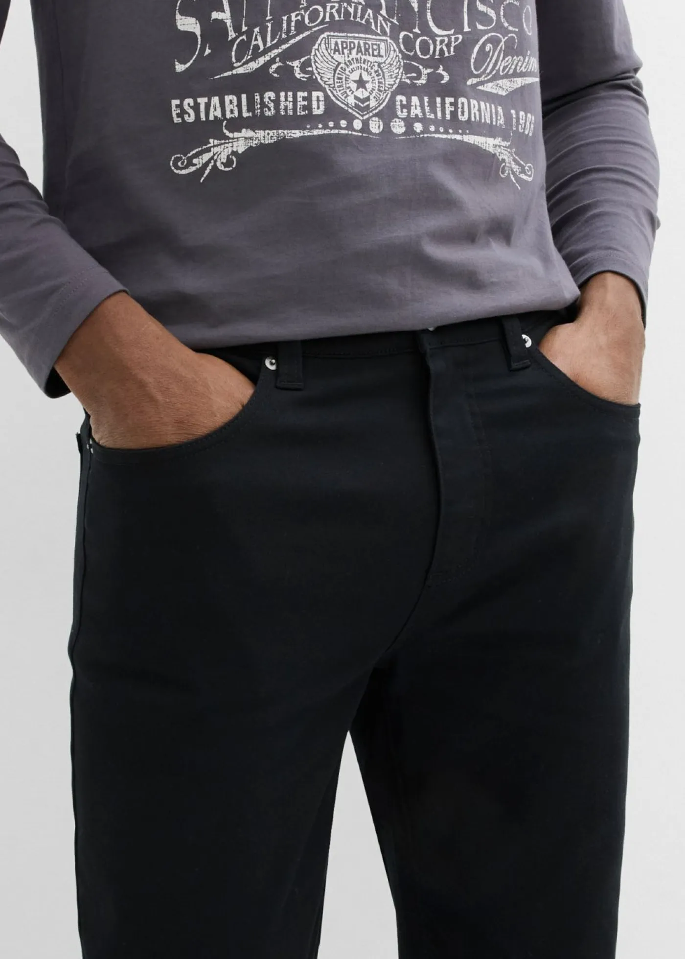 Hombre bonprix bonprix Pantalón elástico, classic fit, straight