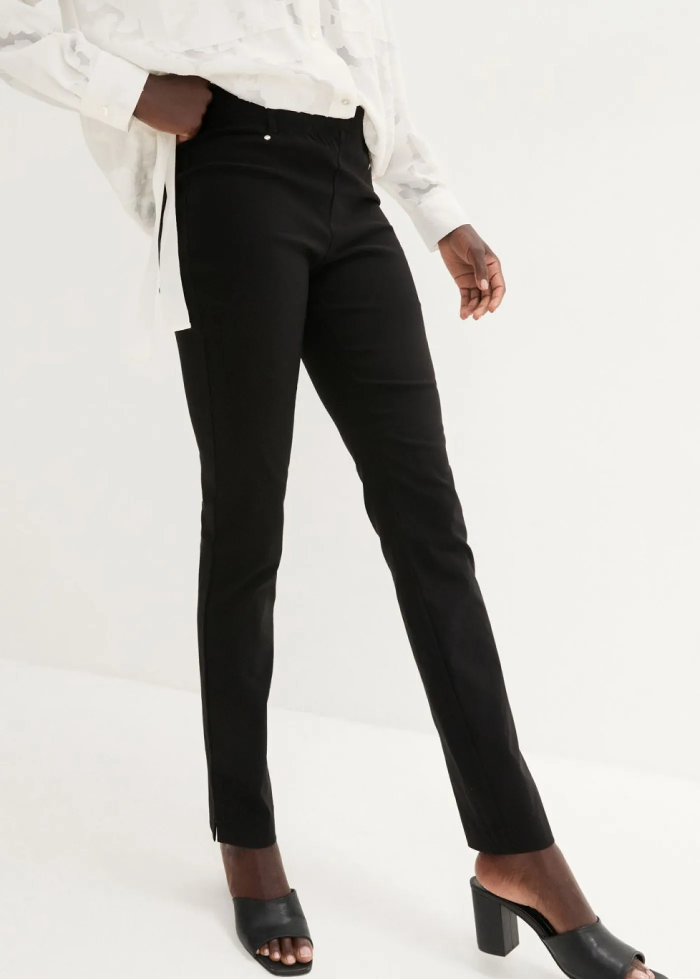 Mujer bonprix bonprix Pantalón elástico con cintura antideslizante