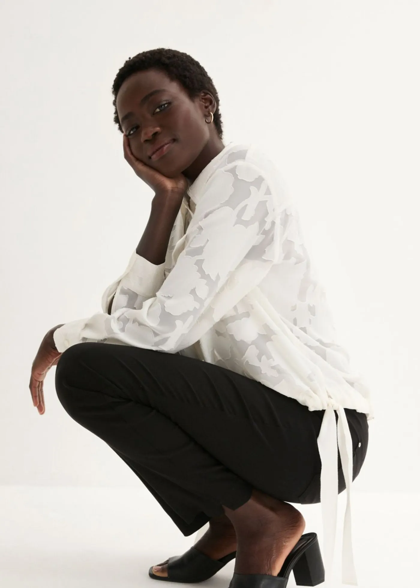 Mujer bonprix bonprix Pantalón elástico con cintura antideslizante