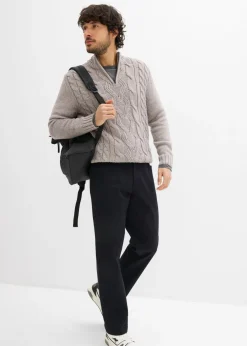 Hombre bonprix bonprix Pantalón elástico con corte informal, cinturilla elástica y forma recta
