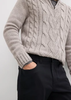 Hombre bonprix bonprix Pantalón elástico con corte informal, cinturilla elástica y forma recta