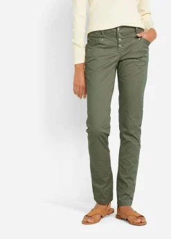 Mujer bonprix bonprix Pantalón elástico con efecto arrugado