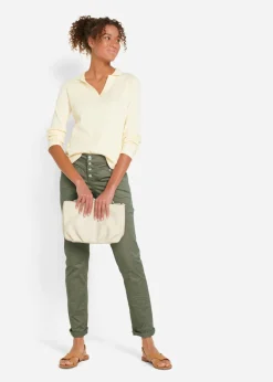 Mujer bonprix bonprix Pantalón elástico con efecto arrugado