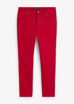 bonprix bonprix Pantalones>Pantalón elástico de algodón rojo cayena