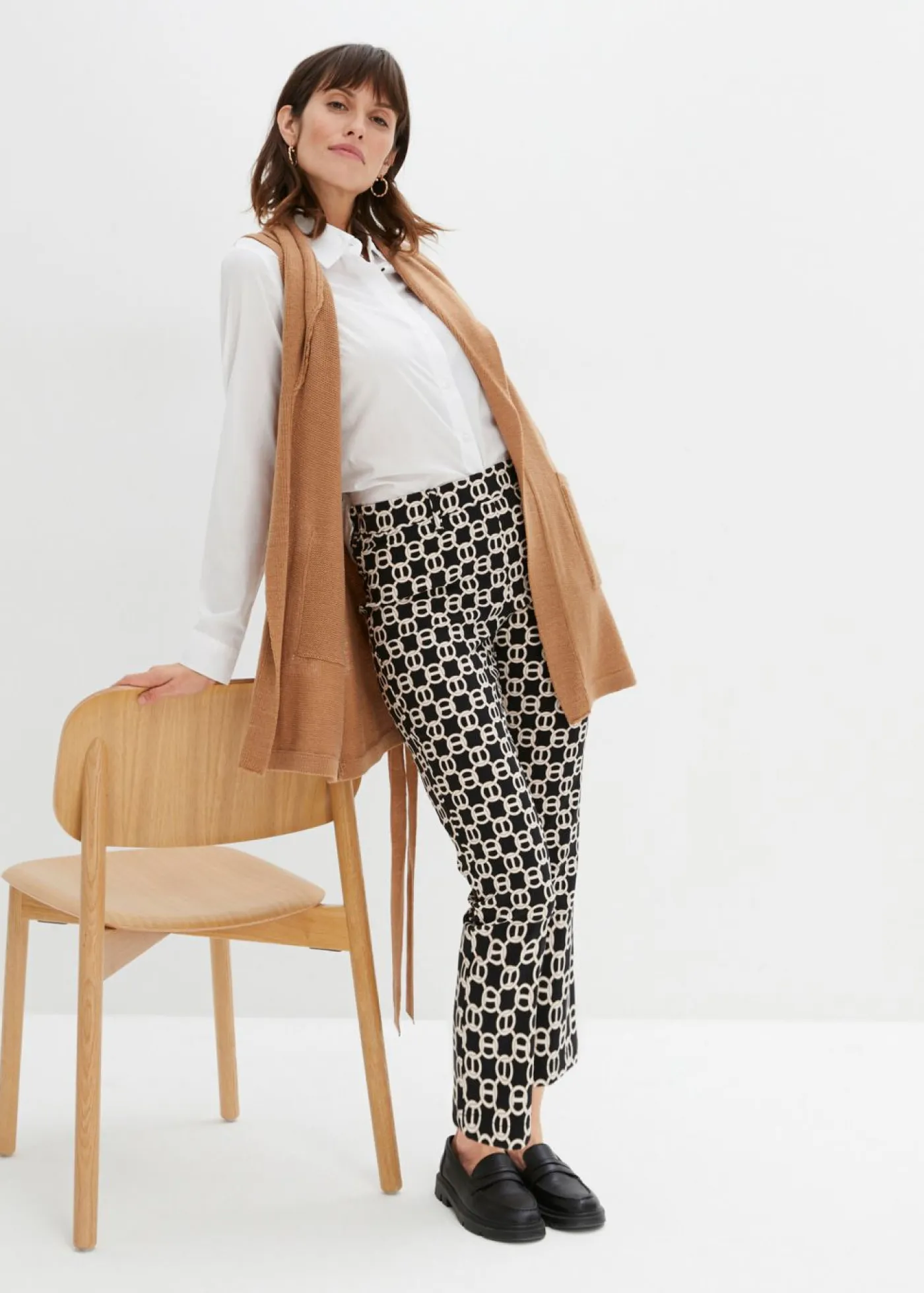 Mujer bonprix bonprix Pantalón elástico de bengalina