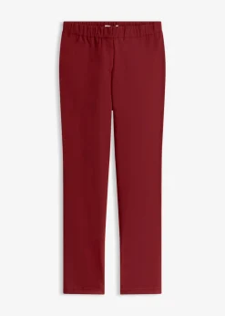 bonprix bonprix Pantalones>Pantalón elástico de bengalina Rojo rubí