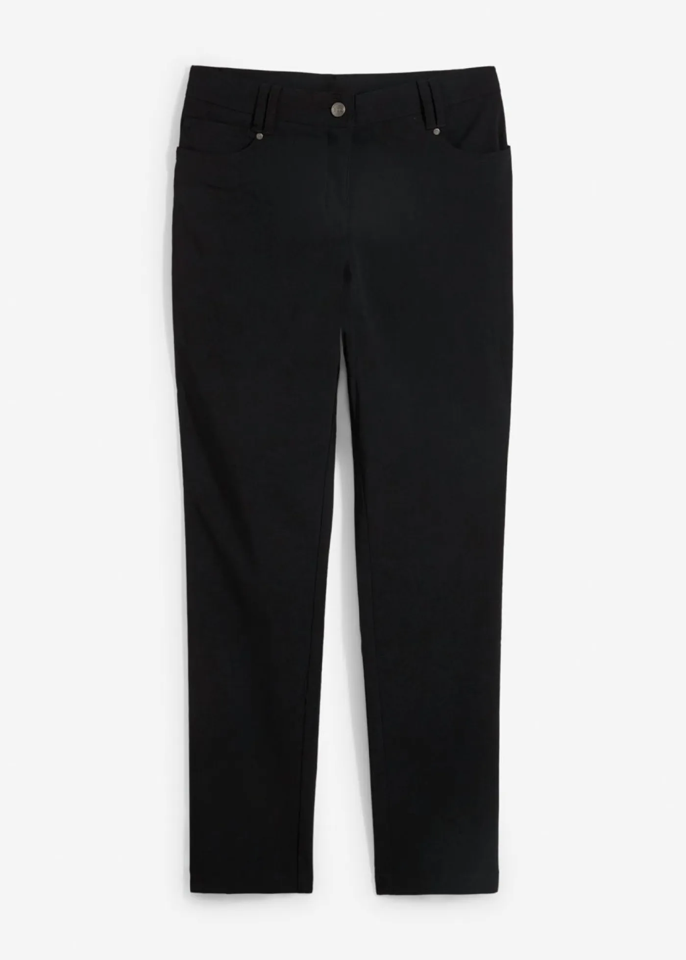 Mujer bonprix bonprix Pantalón elástico de bengalina con cintura cómoda de corte recto