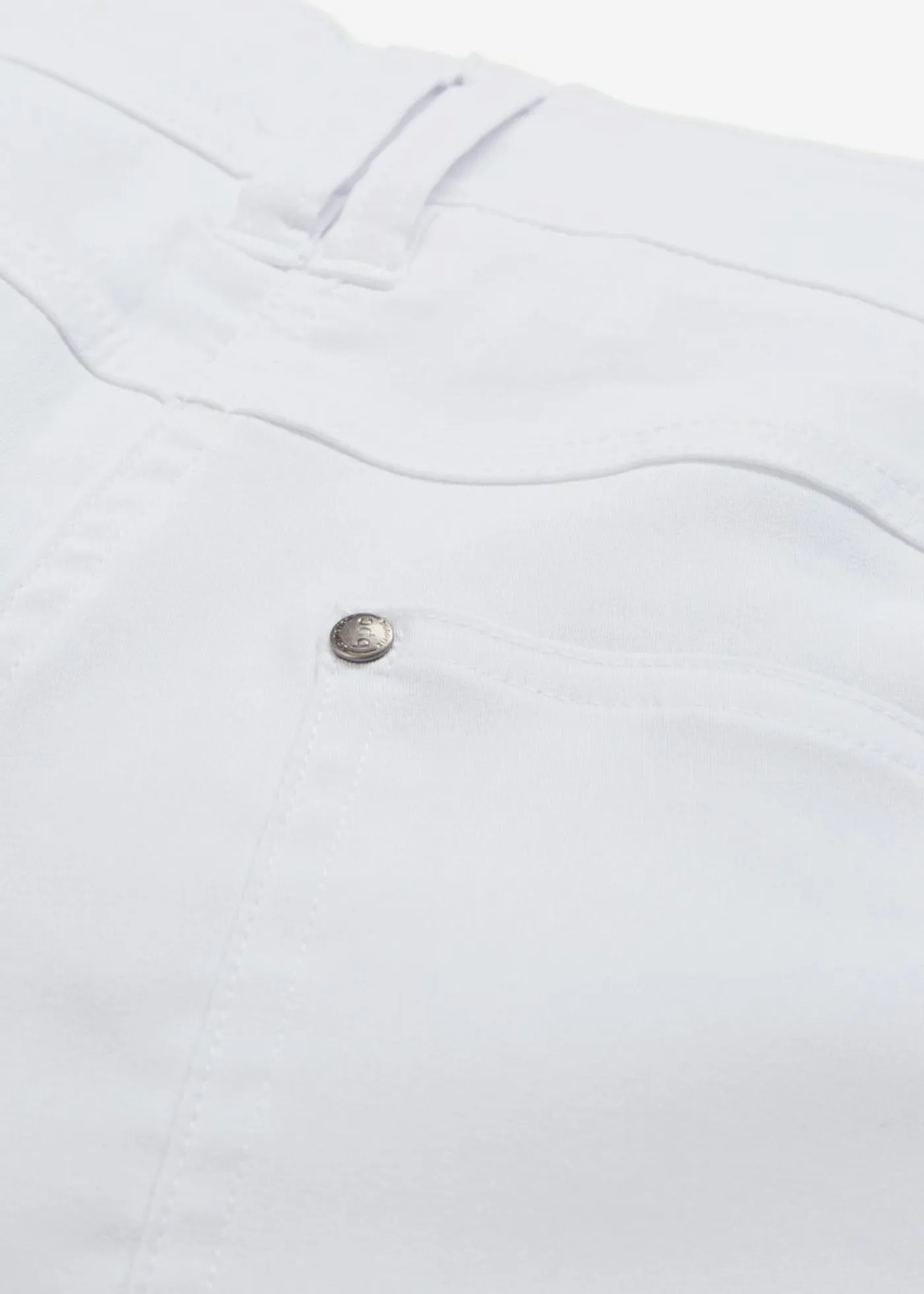 bonprix bonprix Pantalones>Pantalón elástico de bengalina con cintura cómoda de corte recto Blanco