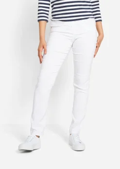 Mujer bonprix bonprix Pantalón elástico de corte recto de bengalina