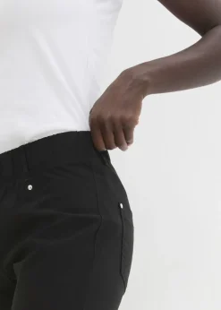 Mujer bonprix bonprix Pantalón elástico de corte capri con cintura elástica