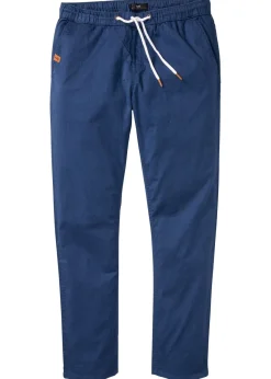 bonprix bonprix Pantalones>Pantalón elástico de corte recto y ajustado Azul marino