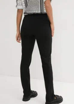 Mujer bonprix bonprix Pantalón elástico de corte recto de bengalina