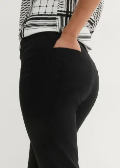 Mujer bonprix bonprix Pantalón elástico de corte recto de bengalina