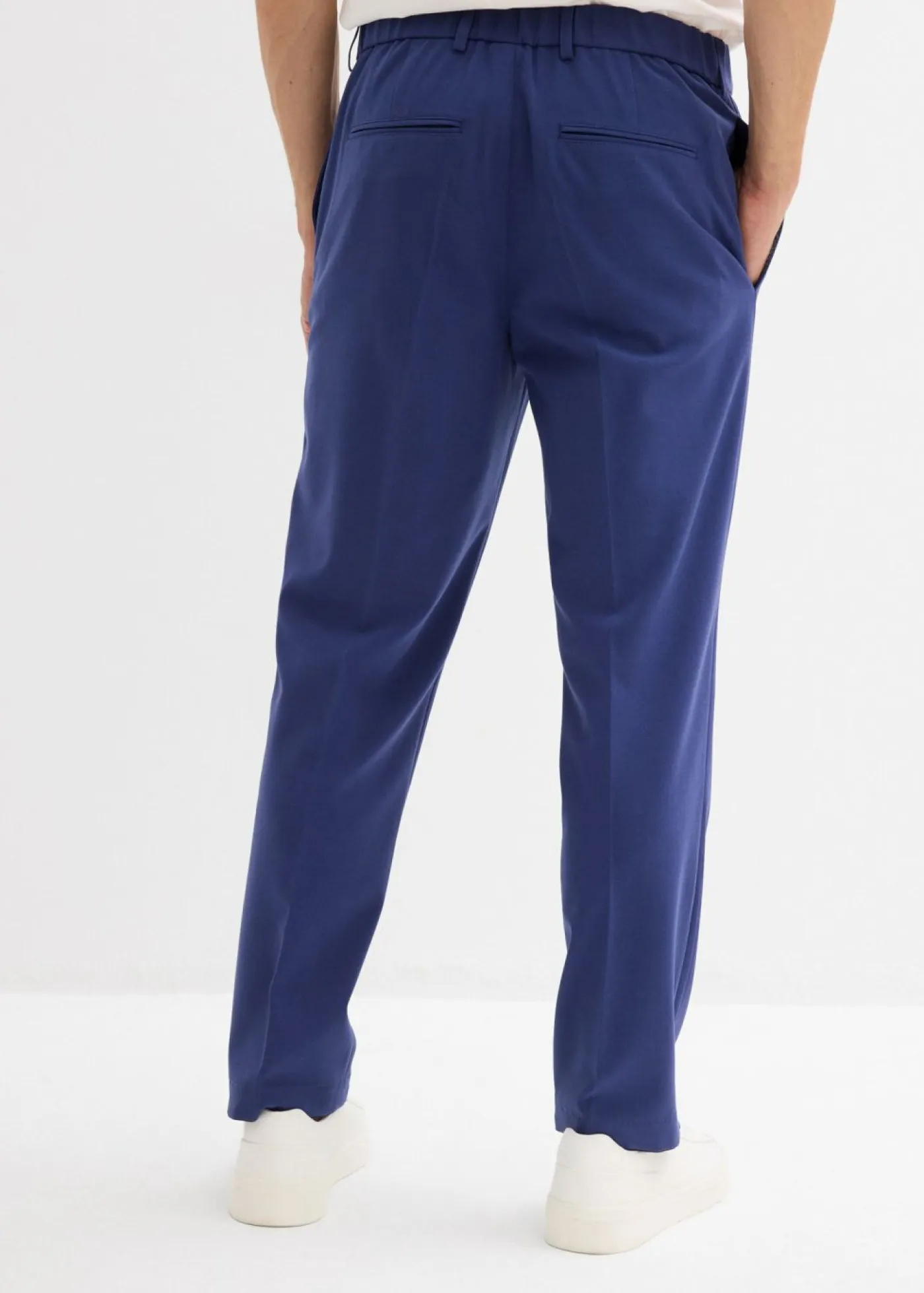 bonprix bonprix Trajes|Pantalones>Pantalón elástico de traje con corte regular Azul oxford