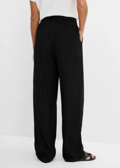 Mujer bonprix bonprix Pantalón elástico de viscosa con cinturilla cómoda
