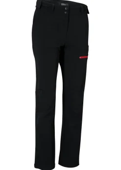 bonprix bonprix Ropa Para El Aire Libre|Ropa Deportiva>Pantalón elástico e impermeable de softshell con bolsillos Negro