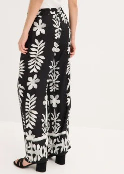 Mujer bonprix bonprix Pantalón estampado de viscosa fluida