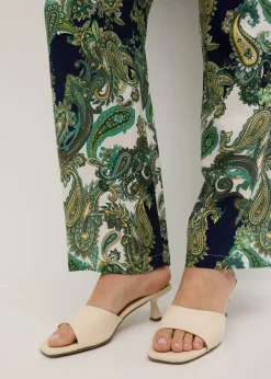 Mujer bonprix bonprix Pantalón estampado de viscosa fluida