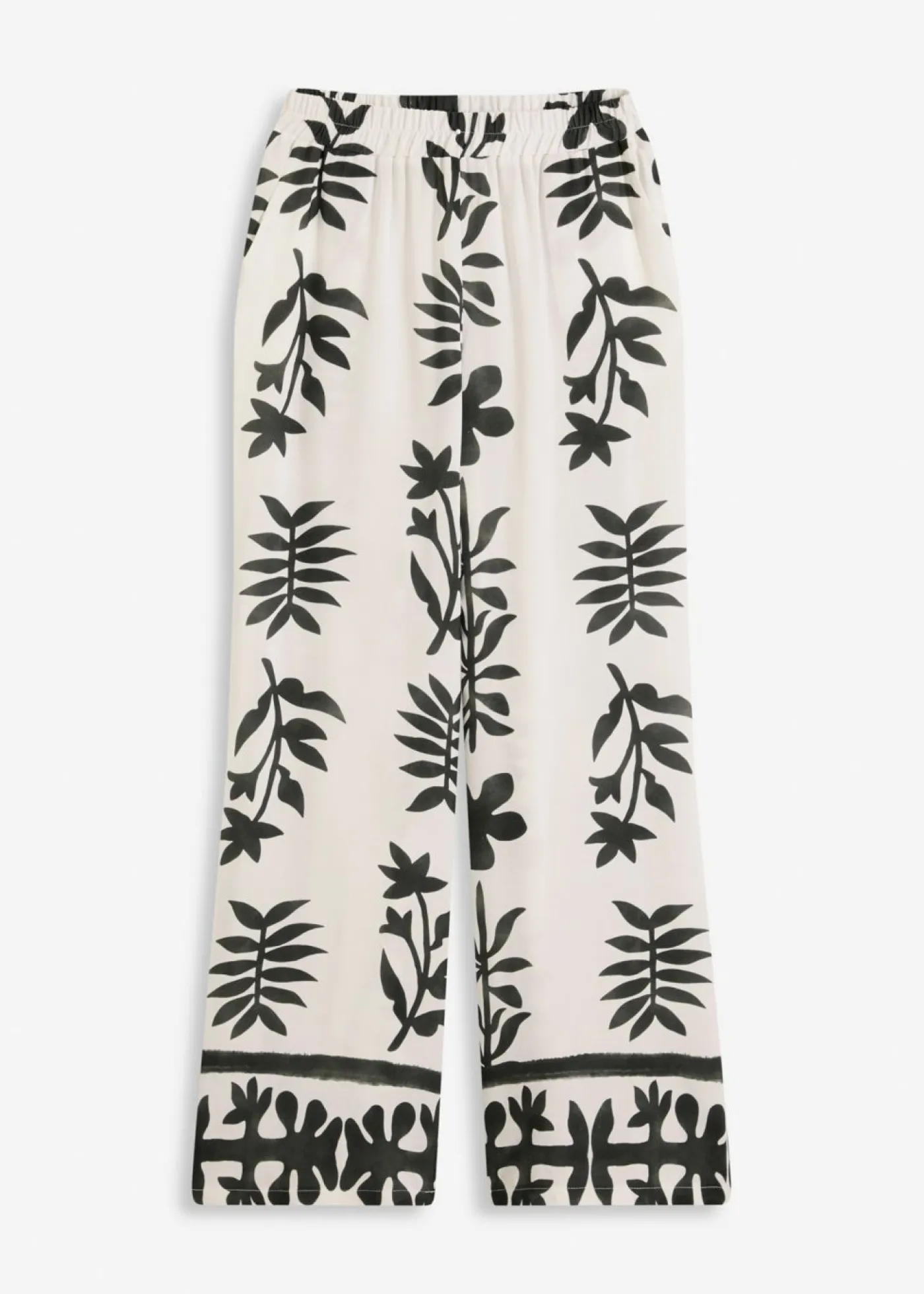 Mujer bonprix bonprix Pantalón estampado de viscosa fluida