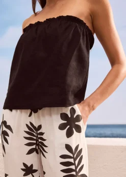 Mujer bonprix bonprix Pantalón estampado de viscosa fluida