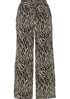 Mujer bonprix bonprix Pantalón estampado de viscosa fluida