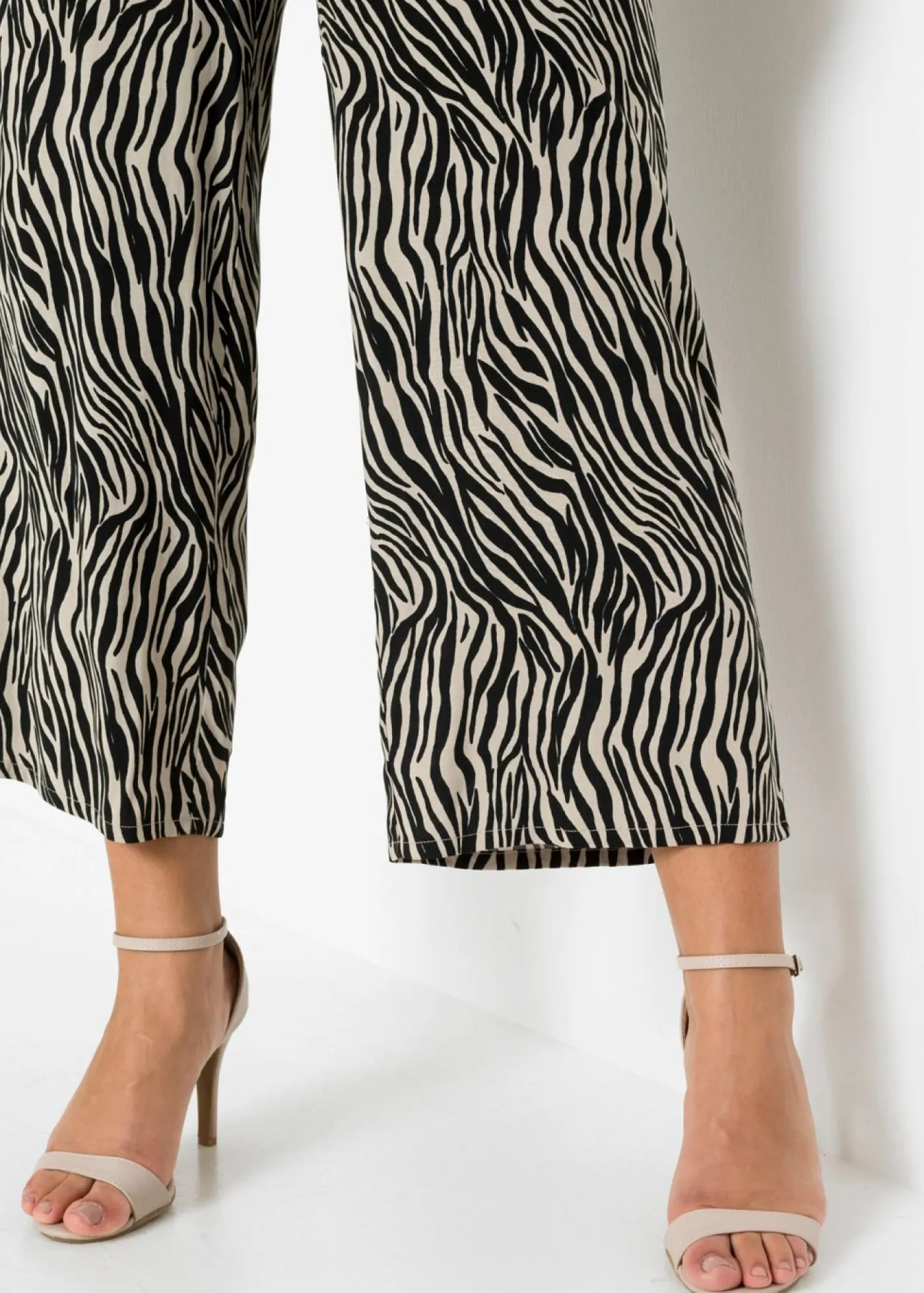 Mujer bonprix bonprix Pantalón estampado de viscosa fluida