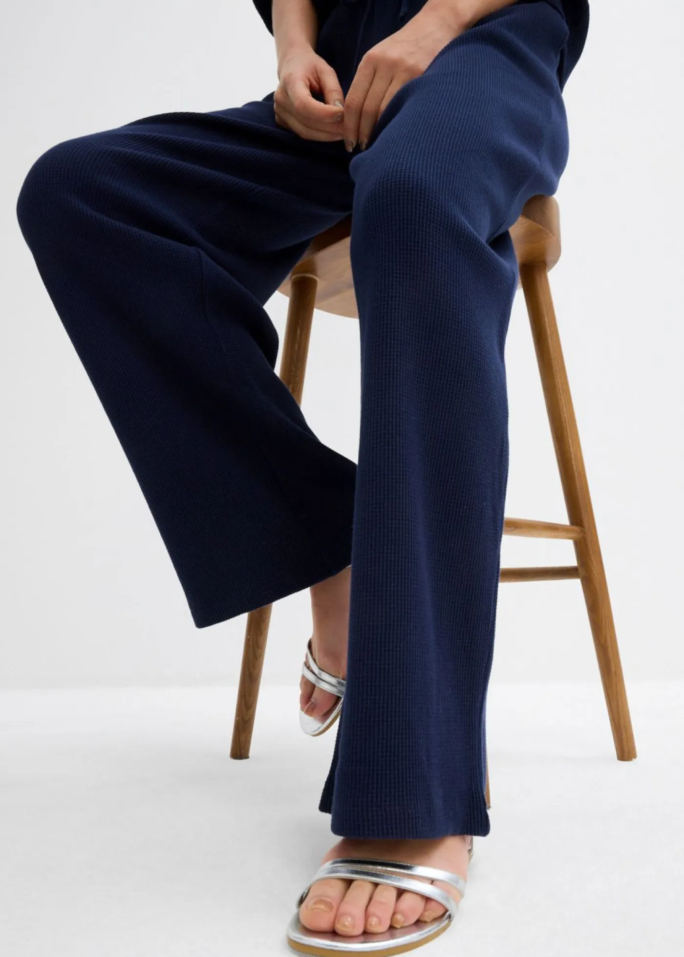 Mujer bonprix bonprix Pantalón estructurado de algodón puro