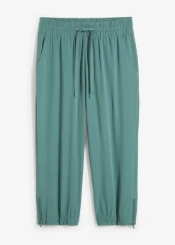bonprix bonprix Ropa Para El Aire Libre|Ropa Deportiva>Pantalón funcional de largo capri y secado rápido Verde grisáceo