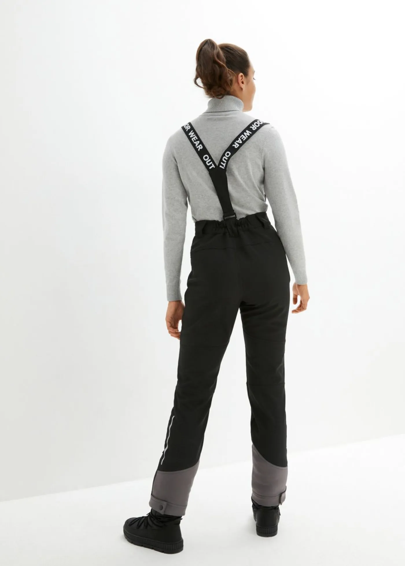 bonprix bonprix Ropa Para El Aire Libre|Ropa Deportiva>Pantalón funcional de softshell elástico y repelente al agua Negro