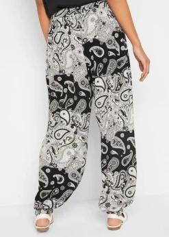 Mujer bonprix bonprix Pantalón harem de punto de mezcla de viscosa fluida