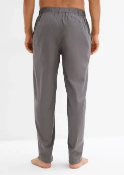 Hombre bonprix bonprix Pantalón largo de pijama de algodón suave (2 unidades)