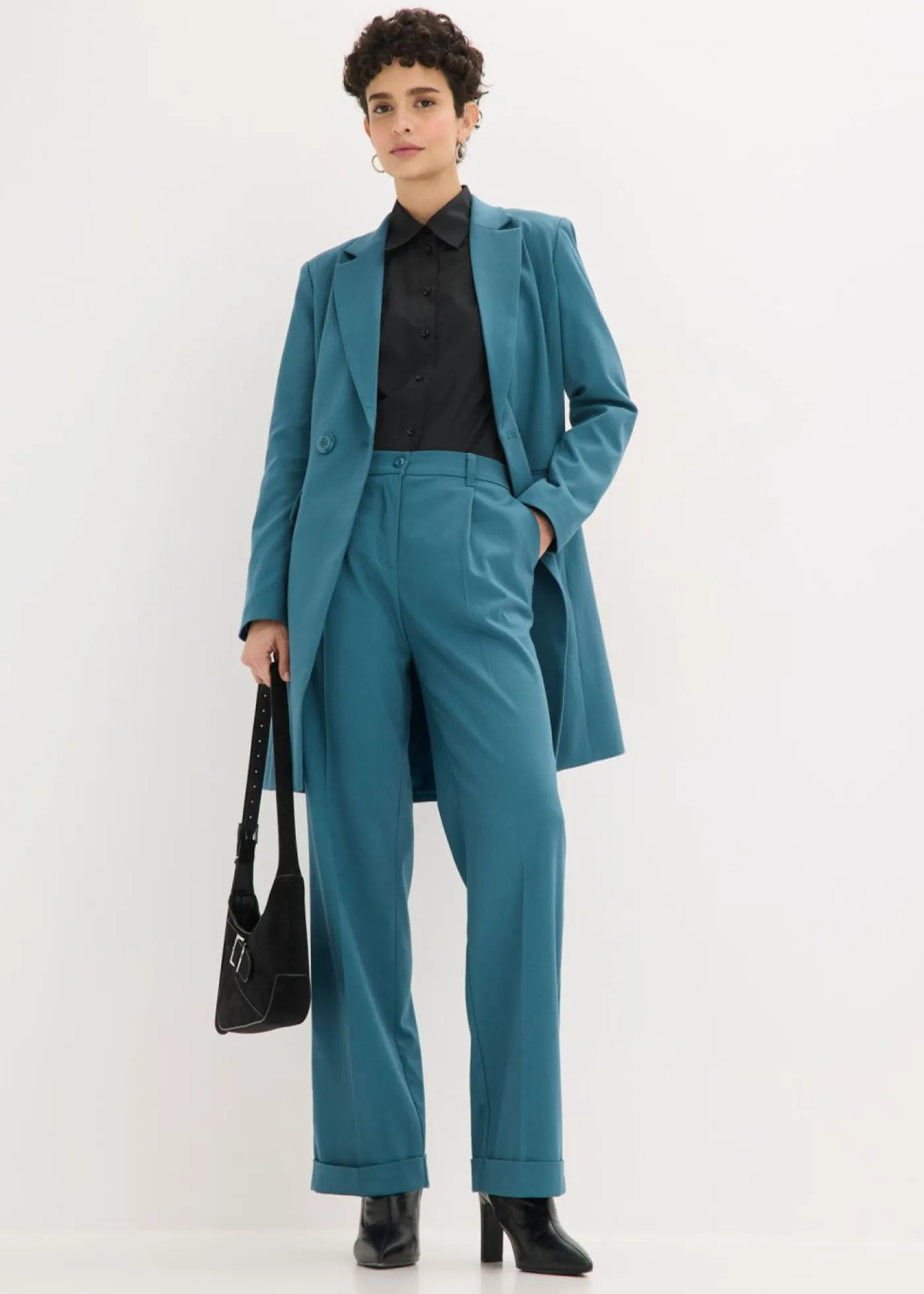 bonprix bonprix Pantalones|Tallas Pequeñas>Pantalón Marlene verde pimiento