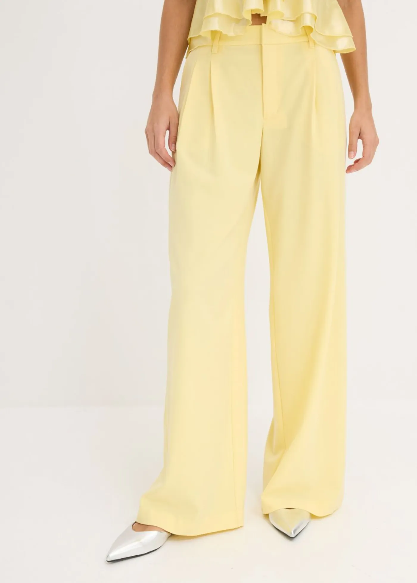 bonprix bonprix Pantalones|Ropa Elegante>Pantalón Marlene Amarillo claro