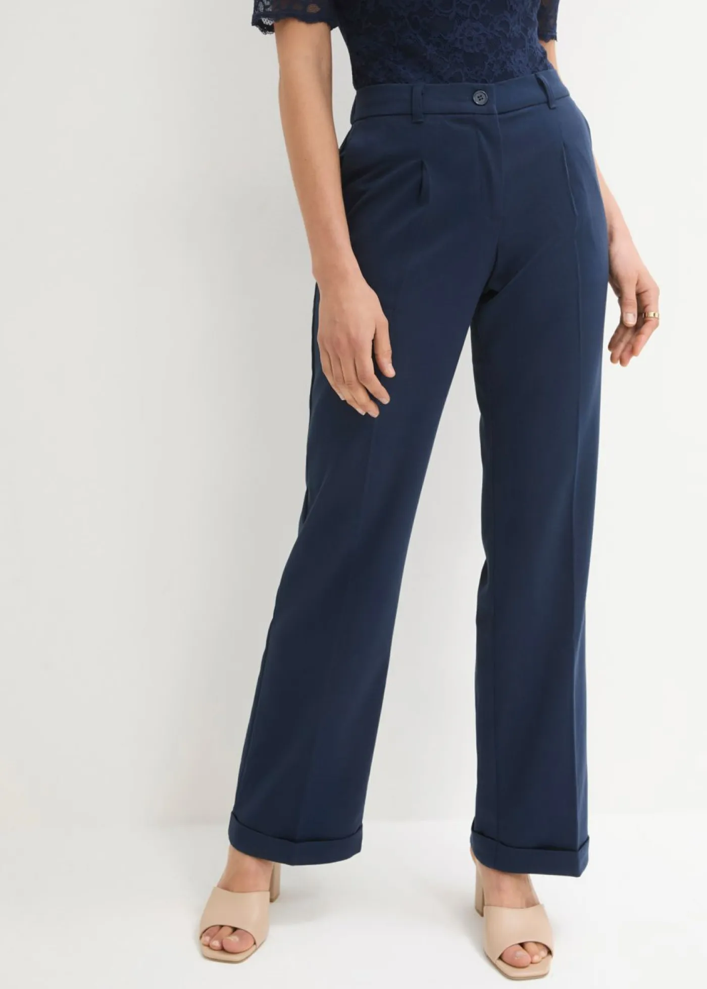 bonprix bonprix Pantalones>Pantalón Marlene Azul marino