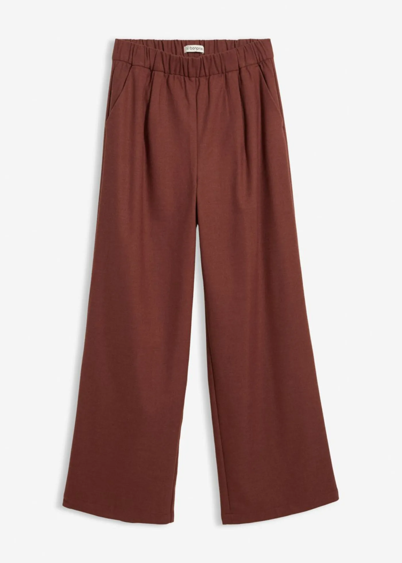 bonprix bonprix Pantalones>Pantalón Marlene con aspecto de lana Café jaspeado