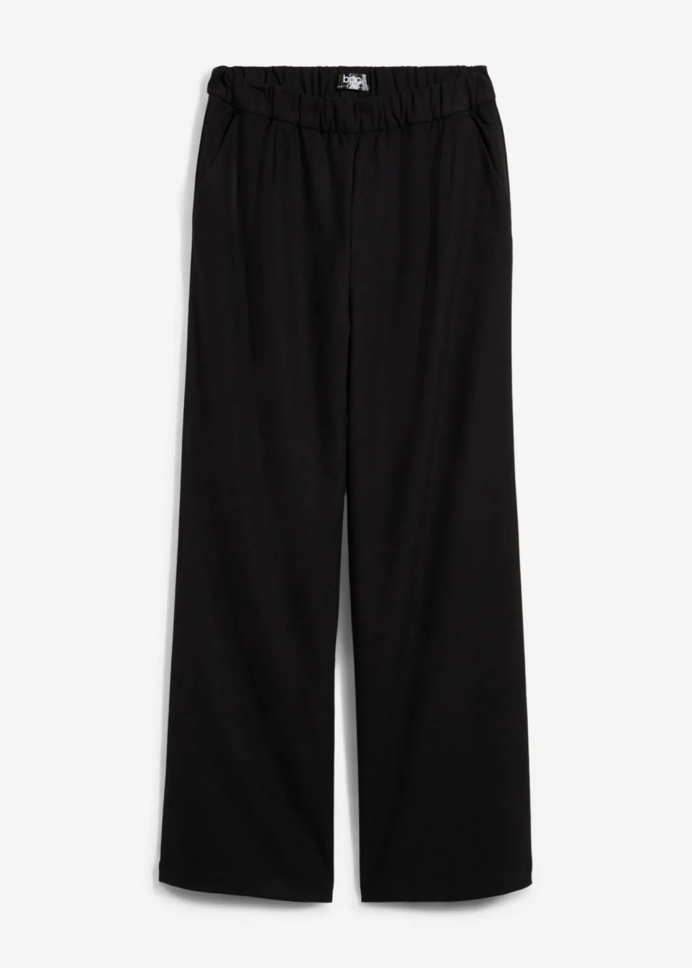 bonprix bonprix Pantalones>Pantalón Marlene con aspecto de lana Negro