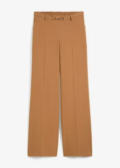 Mujer bonprix bonprix Pantalón Marlene con cinturón decorativo