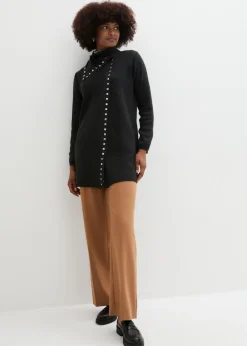 Mujer bonprix bonprix Pantalón Marlene con cinturón decorativo