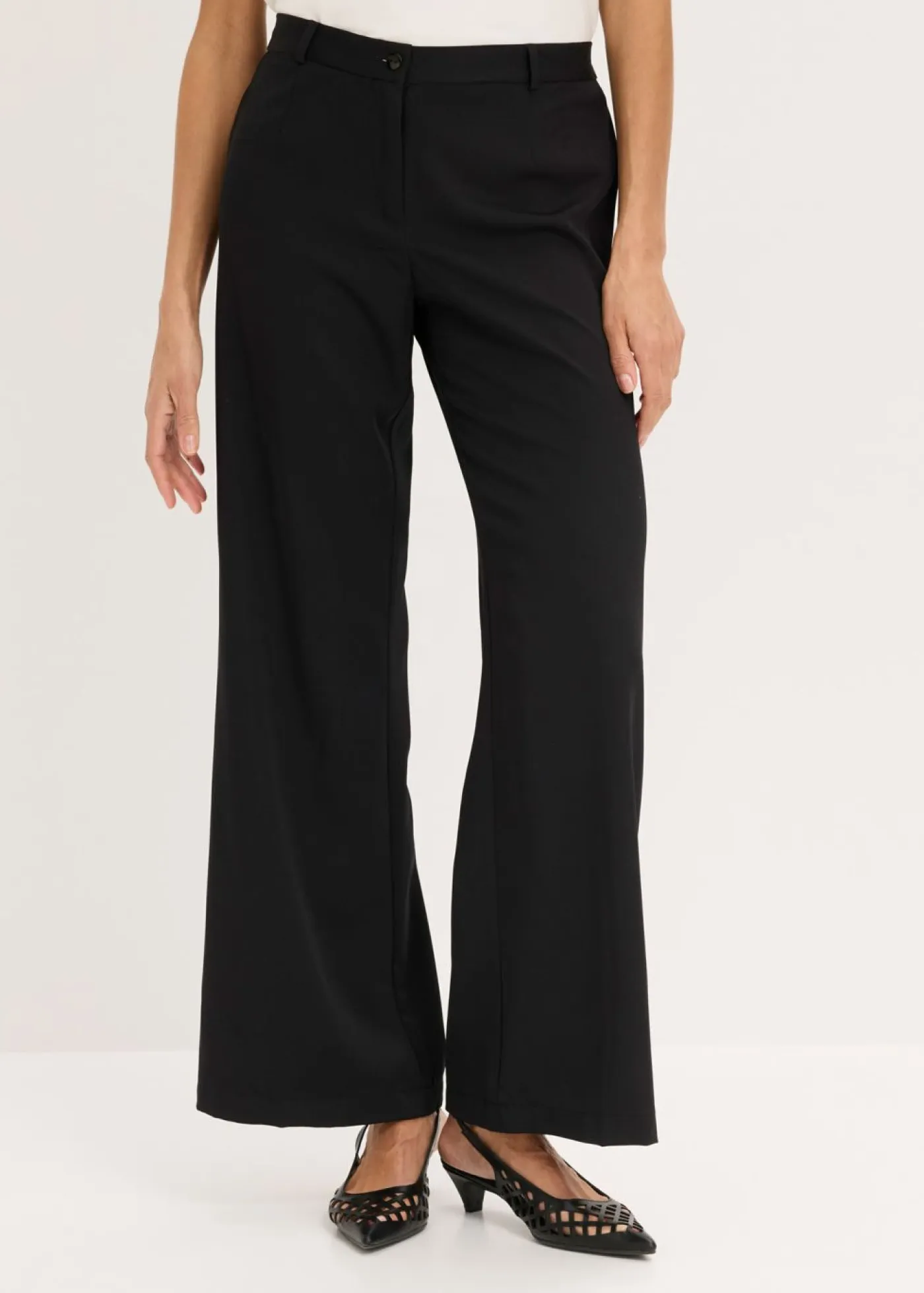 bonprix bonprix Pantalones>Pantalón Marlene con cinturilla cómoda Negro