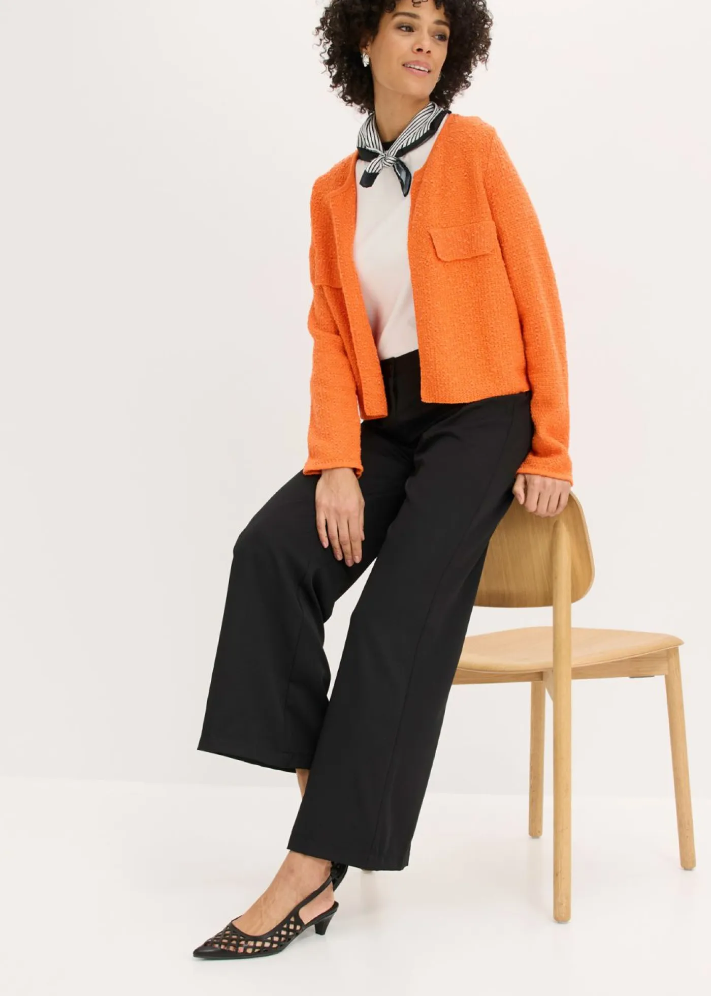 bonprix bonprix Pantalones>Pantalón Marlene con cinturilla cómoda Negro