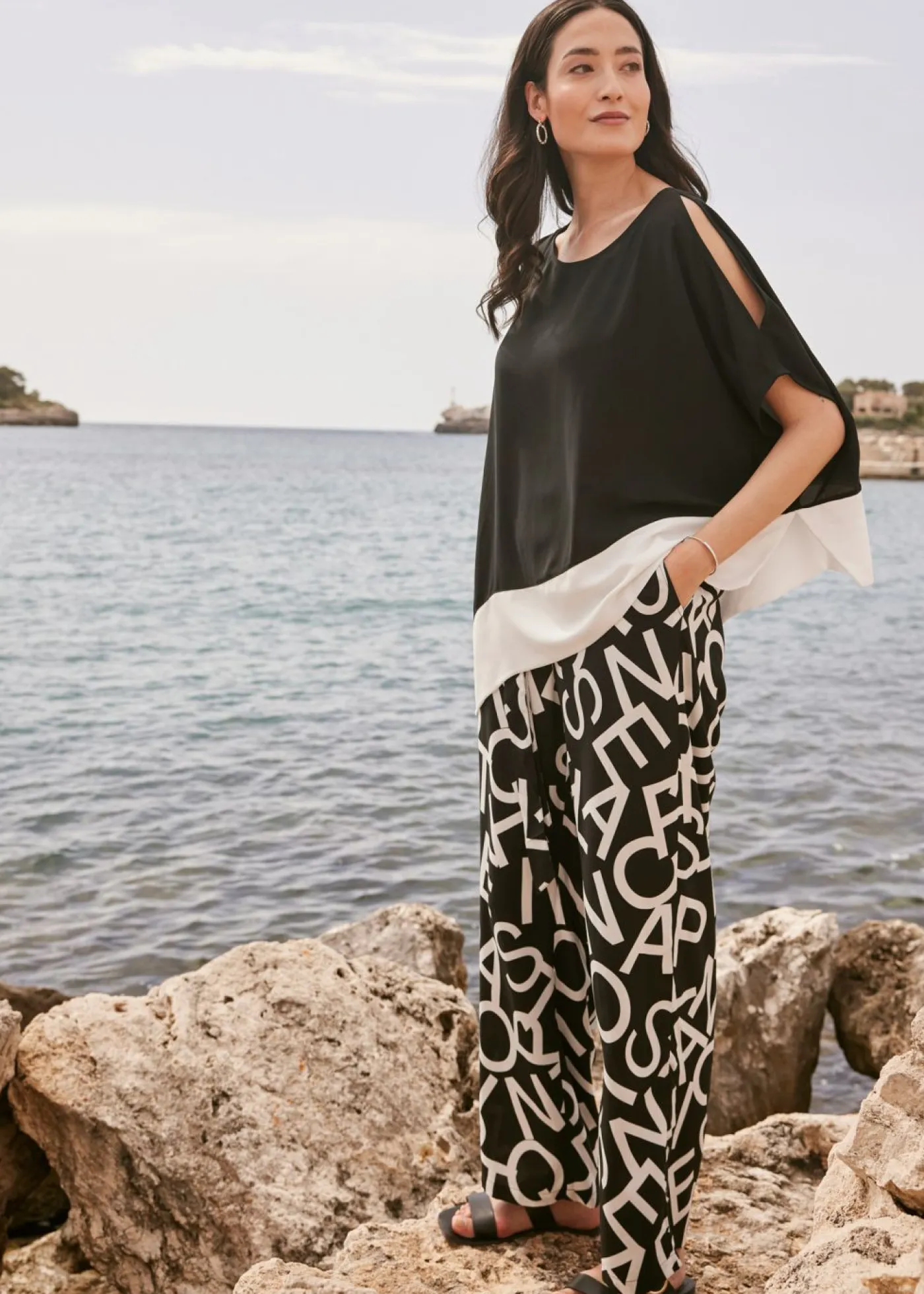 Mujer bonprix bonprix Pantalón Marlene con cinturón