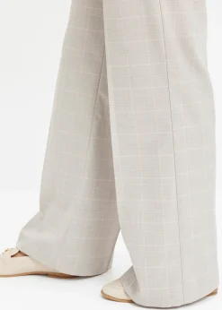 Mujer bonprix bonprix Pantalón Marlene con viscosa de cuadro galés