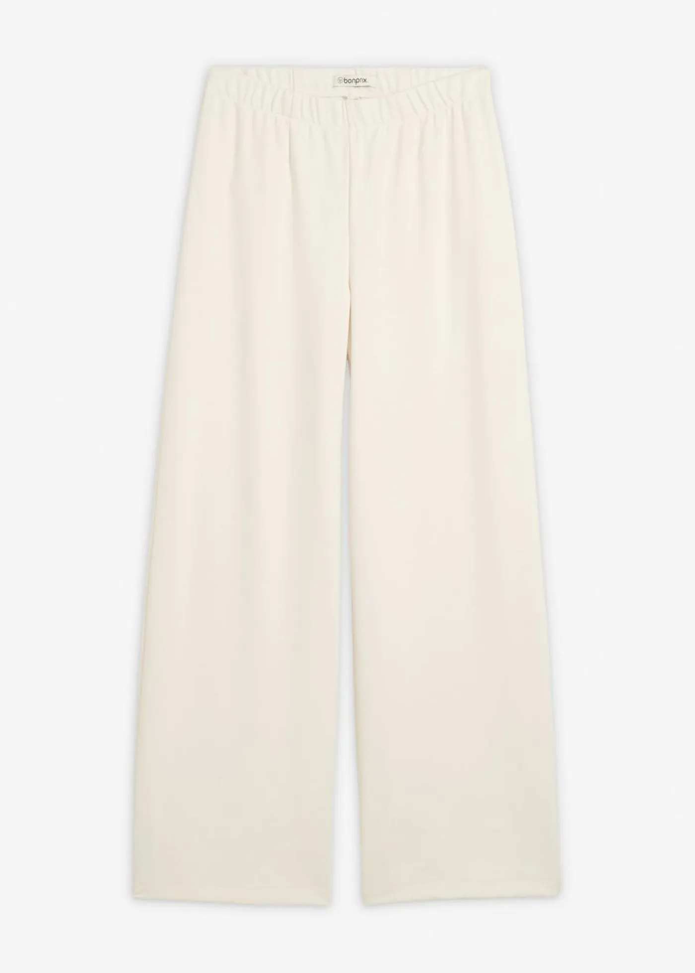 bonprix bonprix Pantalones>Pantalón Marlene de cómodo tejido Punto di Roma blanco perla