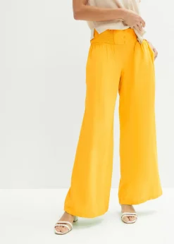 Mujer bonprix bonprix Pantalón Marlene de mezcla vaporosa de lino