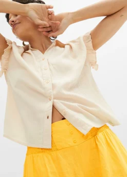 Mujer bonprix bonprix Pantalón Marlene de mezcla vaporosa de lino